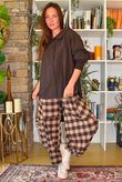 Paloma Tela Peter Pan Blouse Coffee Bean